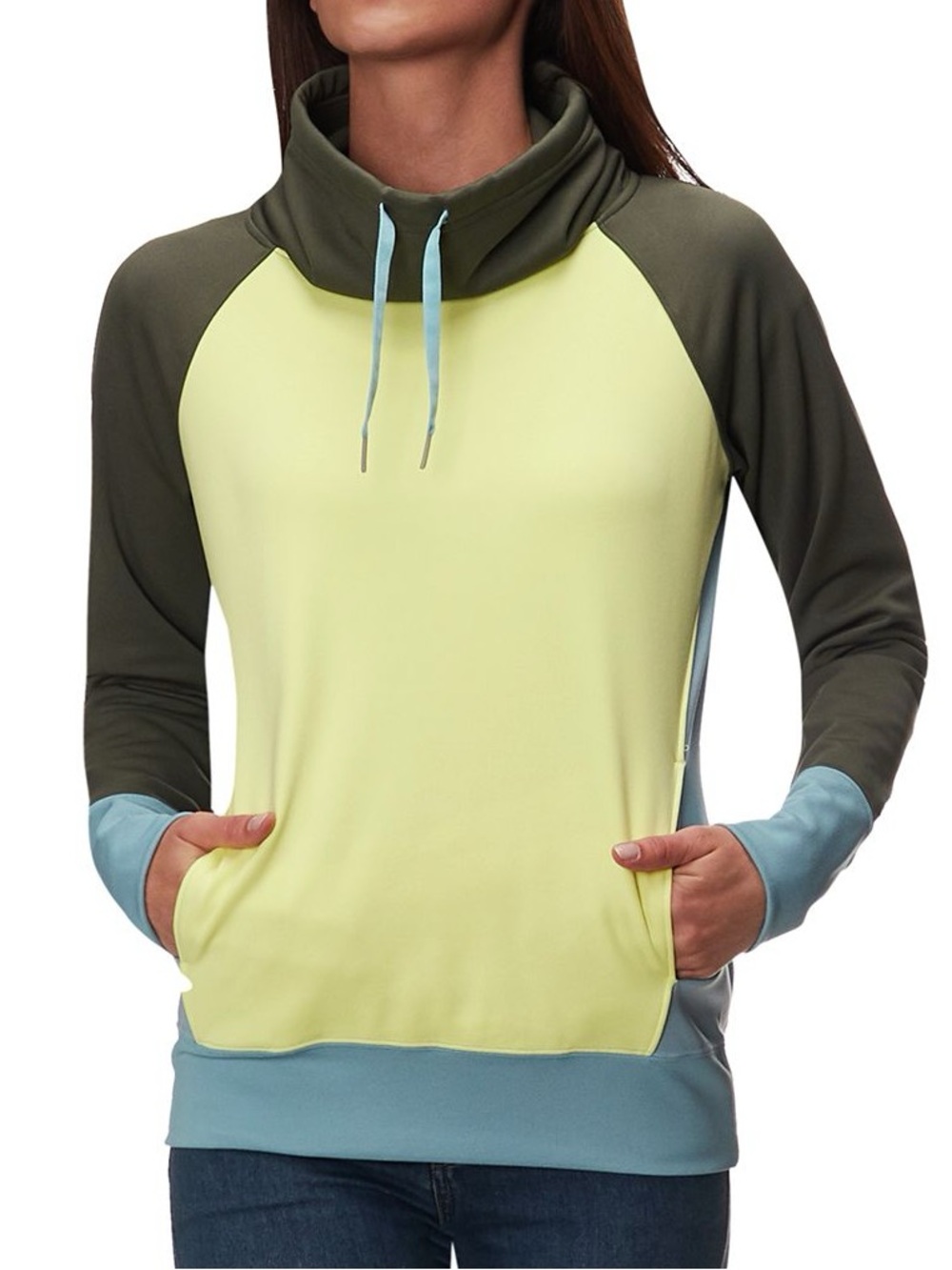 Marmot Marley Colorblock Cowl Neck Hoodie Pullover XS